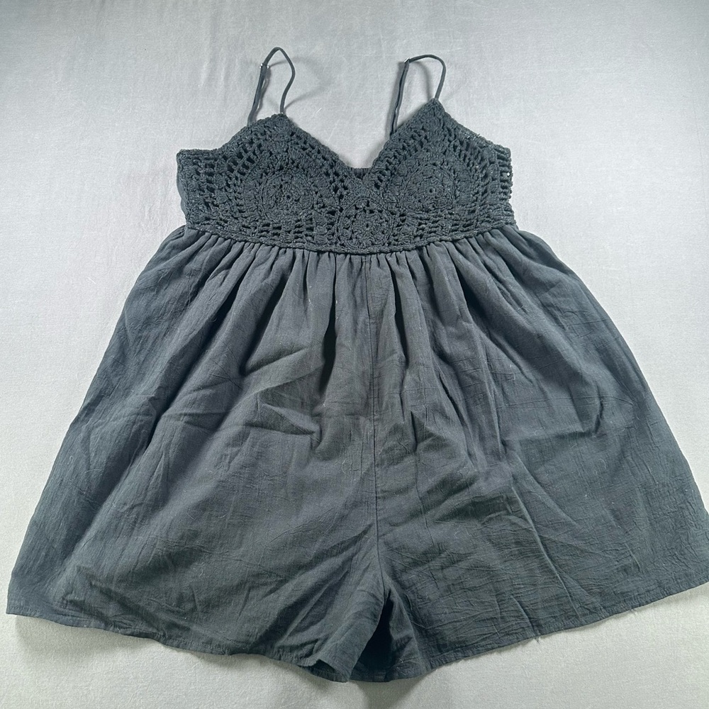 BP Crochet Romper
BP Women’s Shorts Romper Crochet top Black Women Sz L